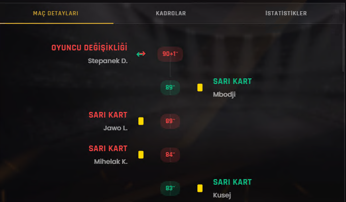 Safir Theme - Match Details